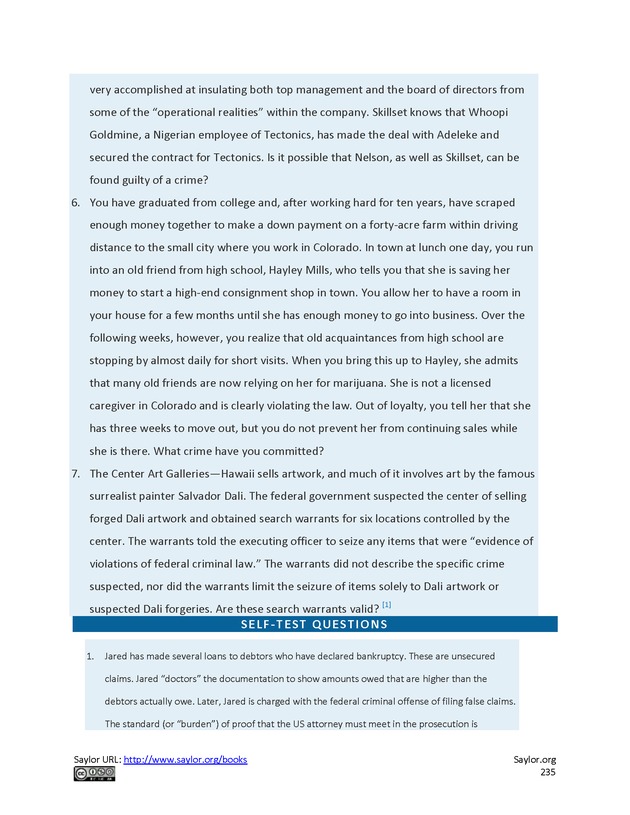 Business Law and the Legal Environment - Page 235